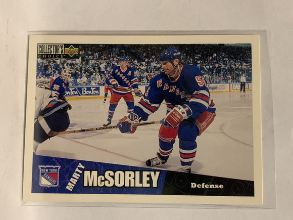 #172 Marty McSorley New York Rangers 1996-97 Upper Deck Collector's Choice Hockey Card