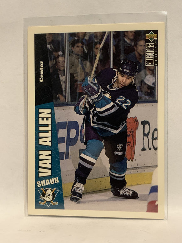 #6 Shaun Van Allen Anaheim Ducks 1996-97 Upper Deck Collector's Choice Hockey Card