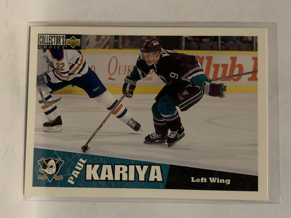 #1 Paul Kariya Anaheim Ducks 1996-97 Upper Deck Collector's Choice Hockey Card