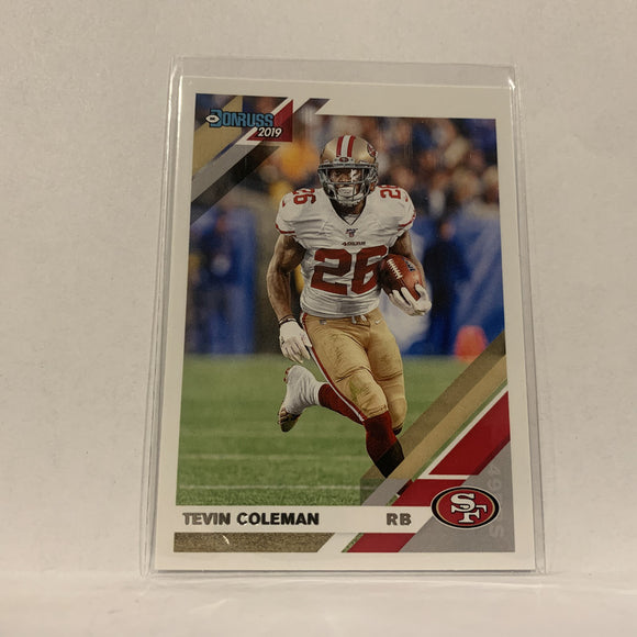 #20 Tevin Coleman San Francisco 49ers  2019 Donruss Football Card AZ