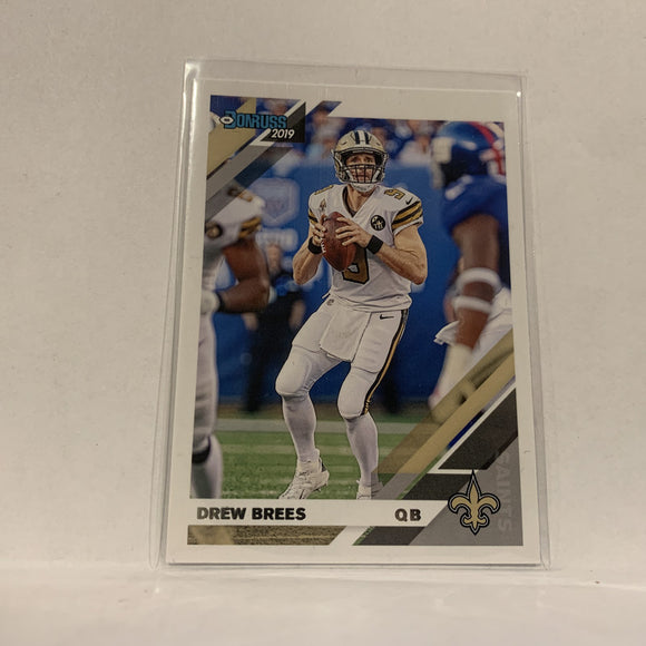 #170 Drew Brees New Orleans Saints  2019 Donruss Football Card AZ