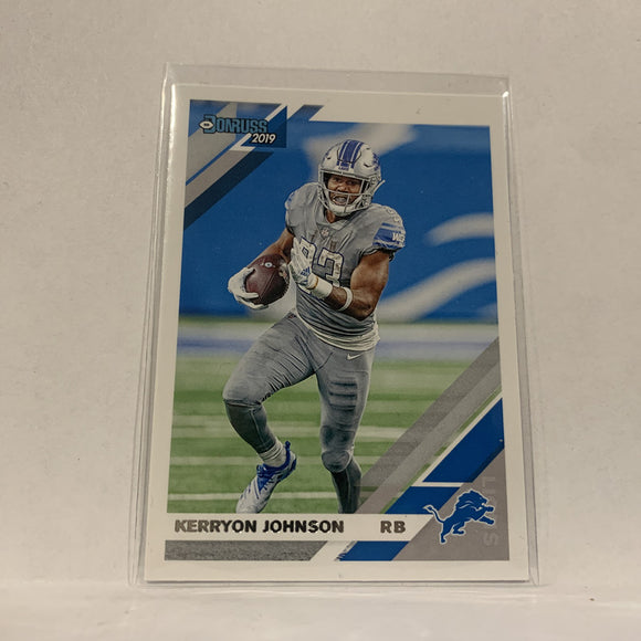 #91 Kerryon Johnson Detroit Lions  2019 Donruss Football Card AZ