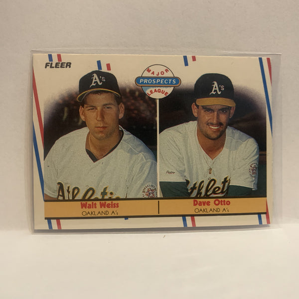 652 Walt Weiss and Dave Otto Major League Prospects Oakland Athletics –  GwynnSportscards