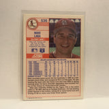 #536 Mike Laga St Louis Cardinals 1989 Score Baseball Card HE