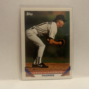 #663 Jeff Gardener San Diego Padres 1993 Topps  Baseball Card HF