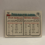 #782 Dan Roman Reynol Mendoza Future Stars Florida Marlins 1993 Topps  Baseball Card HF