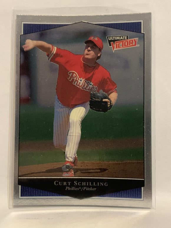 #85 Curt Schilling Philadelphia Phillies 1999 Ultimate Victory Baseball Card