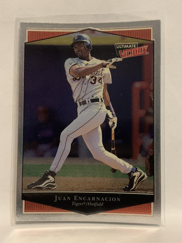 #44 Juan Encarnacion Detroit Tigers 1999 Ultimate Victory Baseball Card