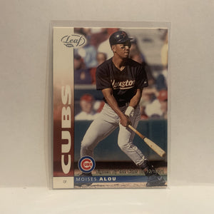 #116 Moises Alou Chicago Cubs 2002 Donruss Leaf Baseball Card HG