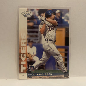 #114 Bobby Higginson Detroit Tigers 2002 Donruss Leaf Baseball Card HG