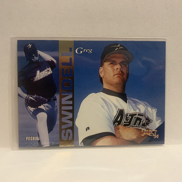 #243 Greg Swindell Houston Astros 1994 Score Select Baseball Card HH