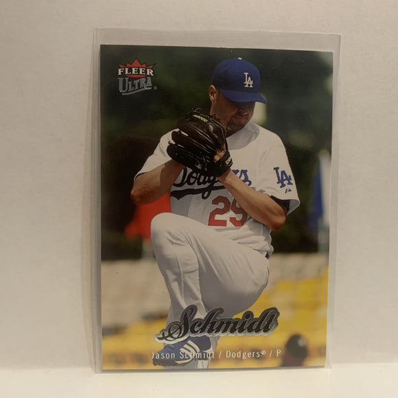 #97 Jason Schmidt Los Angeles Dodgers 2007 Fleer Ultra Baseball Card HI