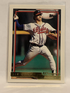 #279 Jim Clancy Atlanta Braves 1992 Topps Baseball Card