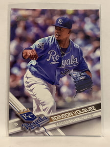 #111 Edinson Volquez Kansas City Royals 2017 Topps Series One Baseball Card