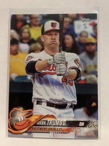 #287 Mark Trumbo Baltimore Orioles 2018 Topps Series One  Baseball Card MLB