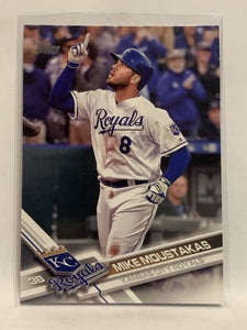 #63 Mike Moustakas Kansas City Royals 2017 Topps Series One Baseball Card