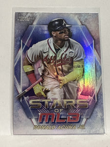 #SMLB-3  Ronald Acuna Jr Stars of MLB Atlanta Braves 2023 Topps Series One Baseball Card