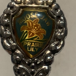 Moose Jaw Prairie Lily Saskatchewan Collectable Souvenir Spoon CV