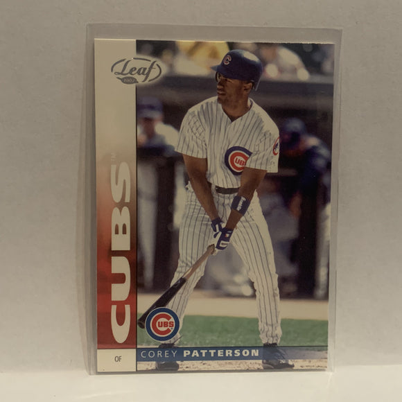 #12 Corey Patterson Chicago Cubs 2002 Donruss Leaf Baseball Card HK