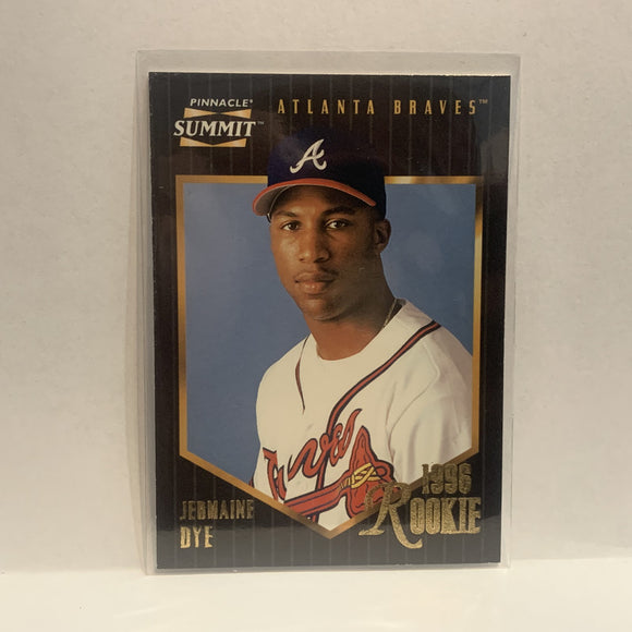 #191 Jermaine Dye Atlanta Braves 1996 Pinnacle Summit Baseball Card HK