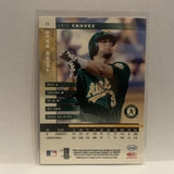 #35 Eric Chavez Oakland Athletics 2002 Donruss Leaf Baseball Card HL