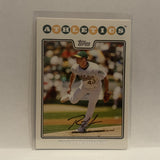 #235 Rich Harden Oakland Athletics 2008 Topps Baseball Card HL