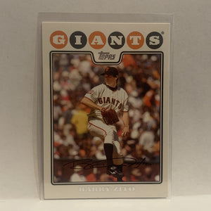 #2 Barry Zito San Francisco Giants 2008 Topps Baseball Card HL