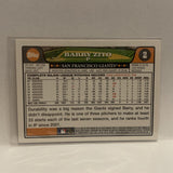 #2 Barry Zito San Francisco Giants 2008 Topps Baseball Card HL