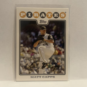 #201 Matt Capps Pittsburgh Pirates 2008 Topps Baseball Card HM