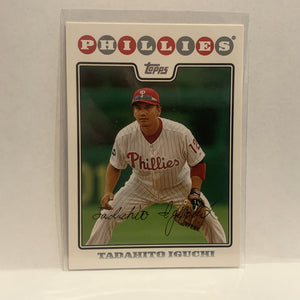 #184 Tadahito Iguchi Philadelphia Phillies 2008 Topps Baseball Card HM