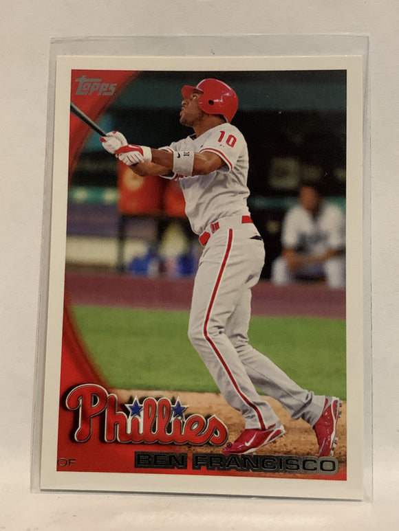 #630 Ben Francisco Philadelphia Phillies 2010 Topps Baseball Card