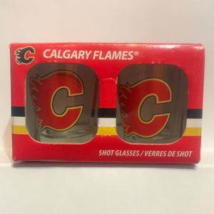 Calgary Flames Shot Glasses 2 pack NHL